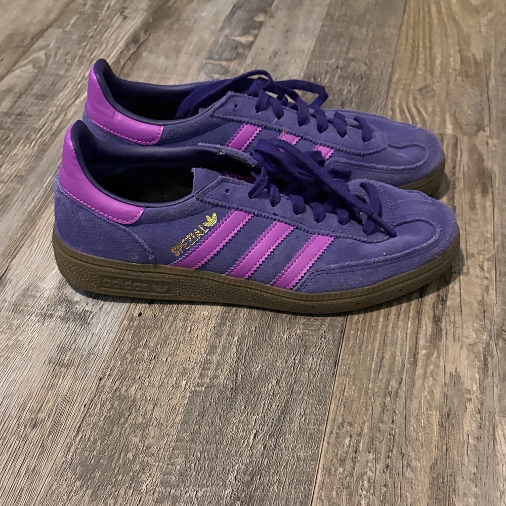 Adidas Purple and Pink Spezial Sneakers